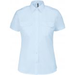 Chemise pilote manches courtes femme Sky Blue - S