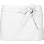 TABLIER COTON COURT White