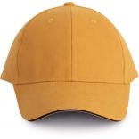 ORLANDO - CASQUETTE 6 PANNEAUX Cumin Yellow / Dark Grey