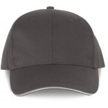 Casquette sandwich contrasté 6 panneaux Oeko-Tex Shale Grey / Light Grey