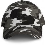 CASQUETTE PROFIL BAS - 6 PANNEAUX Grey Camouflage