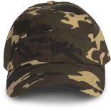 CASQUETTE PROFIL BAS - 6 PANNEAUX Khaki Camouflage