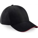 Casquette 6 panneaux Athleisure B20 - Black / Classic Red