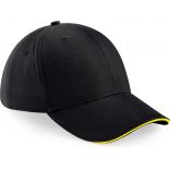 Casquette 6 panneaux Athleisure B20 - Black / Yellow