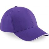 Casquette 6 panneaux Athleisure B20 - Purple / White