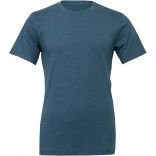 T-shirt homme col rond manches courtes BE3001 - Heather Deep Teal