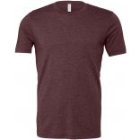 T-shirt homme col rond manches courtes BE3001 - Heather Maroon