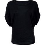 T-shirt femme flowy circle BE8806 - Black