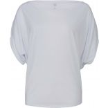 T-shirt femme flowy circle BE8806 - White