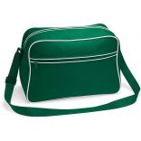 Sac bandoulière Rétro  BG14 - Bottle Green / White