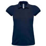 Polo femme manches courtes heavymill PW460 - Navy