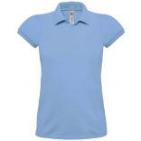 Polo femme manches courtes heavymill PW460 - Sky Blue