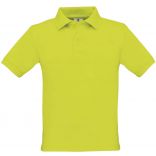 Polo enfant manches courtes Safran SAFE - Pixel Lime