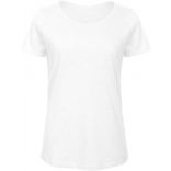 T-shirt femme col rond Inspire Slub B&C TW047 - Chic Pure White