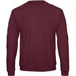 Sweatshirt col rond ID.202 WUI23 - Burgundy de face