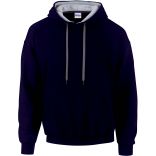 Sweat-shirt homme à capuche zippé 185C00 - Navy / Sport grey