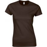 T-shirt femme col rond softstyle 6400L - Dark Chocolate