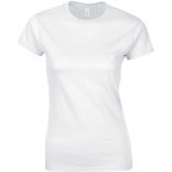 T-shirt femme col rond softstyle 6400L - White