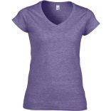 T-shirt femme col V Softstyle GI64V00L - Heather Purple