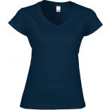 T-shirt femme col V Softstyle GI64V00L - Navy