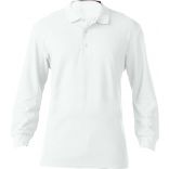 Polo homme manches longues prémium 85900 - White