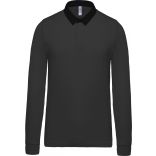 Polo rugby K213 - Dark Grey / Black