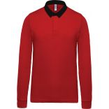 Polo enfant rugby K214 - Red / Black