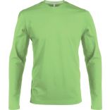 T-shirt homme manches longues col rond K359 - Lime