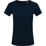 T-shirt femme col rond manches courtes K389 - Navy