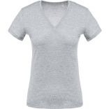 T-shirt femme col V manches courtes K390 - Oxford Grey