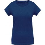 T-shirt femme coton bio col rond K391 - Ocean Blue Heather