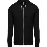 Veste coton légère à capuche K438 - Black