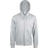 Sweat-shirt capuche zippé K454 - White