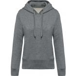 Sweat-shirt femme bio à capuche K483 - Grey Heather