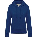 Sweat-shirt femme bio à capuche K483 - Ocean Blue Heather