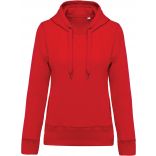 Sweat-shirt femme bio à capuche K483 - Red