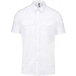 Chemise manches courtes homme pilote K503 - White