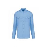 Chemise pilote homme manches longues K505 - Sky Blue - Chemises personnalisées : Textile Direct