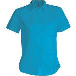 Chemise manches courtes femme Judith K548 - Bright Turquoise