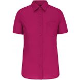 Chemise manches courtes femme Judith K548 - Fuchsia