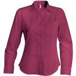 Chemise manches longues femme Jessica K549 - Wine