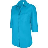 Chemise manches 3/4 femme K558 - Bright Turquoise