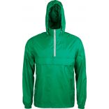 Coupe vent 1/4 zip K602 - Kelly Green / White