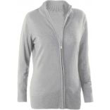 Cardigan femme zippé K962 - Grey Melange