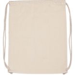 Sac à dos en coton bio avec cordelettes KI0139 - Natural