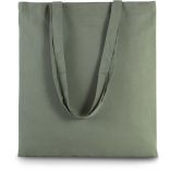 Sac tote bag shopping basic KI0223 - DUSTY LIGHT GREEN - 38 x 42 cm