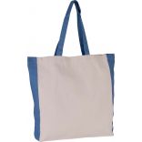 Sac cabas bicolore KI0275 - Natural / Dusty Blue