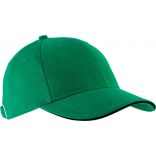 Casquette 6 panneaux Orlando KP011 - Kelly Green / Black