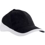 Casquette 6 panneaux Racing KP045 - Black / White