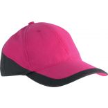 Casquette 6 panneaux Racing KP045 - Fuchsia / Dark Grey